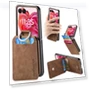 Card Holder Kickstand Retro Texture Leather Back Cover — Flip Cases, Smartwatch 2025