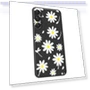 White Daisy Pattern Printing Straight Edge TPU Phone Back Cover — Back Covers, Smartwatch 2025