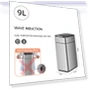 Smart Stainless Steel Trash Bin — Kitchen Cans, QIANBAIDI
