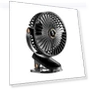 Mini Clip-on Fan with Digital Display — Portable Cooling Solutions, HOMEKA