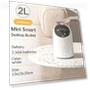 Mini Smart Desktop Trash Bin with Display — Waste Baskets, QIANBAIDI