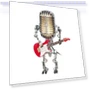 Retro Microphone Robot Night Lamp — Creative Lighting Solutions, Household Good