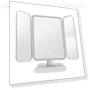 LED Makeup Mirror with 3X Magnification — Handheld, dooob