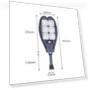Solar LED Light with Motion Sensor — Outdoor Security & Flood Lighting, Smart Mouse