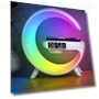3-in-1 Wireless Charging Dock with Bluetooth Speaker, Alarm Clock, and LED Moon Light — Alarm, GC SupMarket