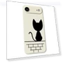 Air Case Black Cat on the Wall Pattern Printing Straight Edge TPU Phone Back Cover — Back Covers, Smartwatch 2025