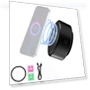 Magnetic Wireless Phone Holder with Charging — Dashboard Installation Kits, Lntelligent Living Hall