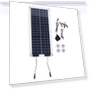 100W Polycrystalline Solar Panel with Controller — Renewable Energy Solutions, Stone Home