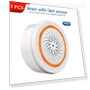3-in-1 Sound Light Sensor with Built-in Siren — Smart Home Security, Serene Homes