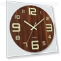 12-inch Glowing Wooden Wall Clock — Wall, Stone Home