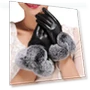 Women's Fashion Plush Winter Warm Fur Touchscreen Gloves — Arm Warmers, Bag Living