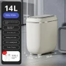 Smart Sensor Trash Can with Display — Kitchen Cans, Simple and warm