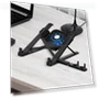 Ergonomic laptop stand with silent cooling fan — Cooling Pads & Fans, Hobbies mall