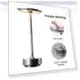 Wireless LED Desk Lamp with Charging — Study & Desk Lighting, DC-HOME Textile