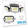 LED Solar Light Outdoor Dual Induction PIR Motion Sensor Waterproof Solar Power Wall Lamp — Outdoor Security & Flood Lighting, AutoSphere
