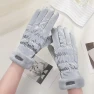 Mitten Gloves with Full Fingers and Bear Design — Gloves & Mittens, Liingyimn