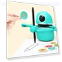 AI Drawing Quincy Robot Smart Learning Toy — Interactive Learning Devices, wevi