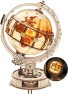 DIY Wooden Globe Night Light Puzzle Kit — Educational, Robotime