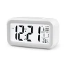 Digital Rechargeable Clock with Smart Light Sensor — Alarm, CrimsonClay