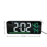 Mirror Electronic Alarm Clock with USB Connection — Alarm, Fashionable bags