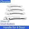 Classic Chrome Smart Car Door Handle Cover — Chrome Trim & Accessories