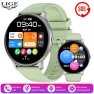Smart Watch with Voice Assistant, Waterproof, Outdoor Sports Fitness Tracker, Silicone Strap, Green — Smartwatches, LIGE