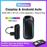 RGB Colorful Wireless CarPlay and Android Auto Mini Smart Box — Car Infotainment System, Auto Launcher