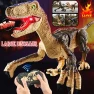Electric Walking Velociraptor Robot Toy — Interactive Figures & Robots