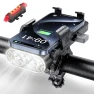 Rechargeable Bicycle Road Bike Powerful Cycle Smartphone Large LED 4 Dimming High USB Compatible with Night Disaster... — Bike Headlights, Sunly