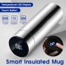 Smart Stainless Steel Thermos with LCD Display — Instant-Read, A qi
