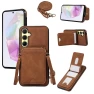 Card Holder Kickstand Leather+TPU Phone Cover with Shoulder Strap — Bumpers, Smartwatch 2025