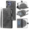 Mandala Flower Leather Flip Zipper Stand Phone Cover — Basic Cases, Smartwatch 2025