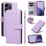 Wallet Case Rhombus Leather Phone Cover with Strap — Basic Cases, Smartwatch 2025