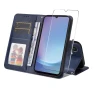 PU Leather Wallet Case with Phone Stand and Tempered Glass — Smartwatch Protectors, Smartwatch 2025