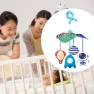 Mobile Baby Crib with Sensory Learning — Infant & Early Childhood Playthings, Closet of Beauty