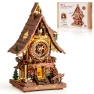 DIY Wooden Cuckoo Clock with Calming Sound and Moving Mechanism — Construction Kits, Robotime