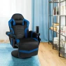 Gaming Chair with Footrest and Massage — Massage Chairs, GYMAX