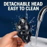Rechargeable Rotary Electric Shaver with 3D Floating Heads, ABEAUROOSE