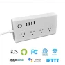 WiFi Smart Power Strip Surge Protector Extension Cord with 4 AC Outlets and 4 USB Ports, Jinvoo