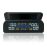 Wireless Solar Tire Pressure Monitoring System with 4 External Sensors — TPMS Sensor Replacements, BLE TPMS