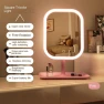 Makeup Mirror with 3-Color Lighting — Handheld, Mellow Home