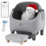 Automatic Self-Cleaning Litter Box with Raised Step, Open Top, and Smart App Control — Waste Bins, HALKYDY