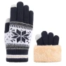 Christmas Knit Gloves with Snowflakes — Gloves & Mittens, Hi Cutie