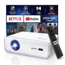 Smart Projector with WiFi and Bluetooth, Netflix-Officially-Licensed, Auto Focus & Keystone, Dolby Audio, Native 1080P,... — Home Theater Projectors, Aurzen