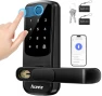 Keyless Entry Fingerprint Smart Door Lock with Built-in Wi-Fi, Touch Digital Keypad and Handle — Deadbolts, Aceele