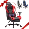 Massage Gaming Chair with Footrest — Gaming Chairs, ECOTOUGE