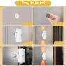 Wireless Wall Sconce with Remote, Motion Sensor, 16 Colors Changing, Dimmable, Rechargeable Battery, 4-Pack, Hirzsjoy
