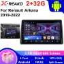 Car Radio with 4G, Bluetooth, Wireless CarPlay, Android Auto, FM/AM/RDS, 4-core processor, 2GB RAM, 32GB storage — Car Infotainment System, X-REAKO