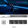 LED Car Ambient Light RGB 64 Color Bluetooth Acrylic Fiber Optic Strip App Atmosphere Decorative Lamps Kit — LED Strip Lights, The Cozy Nook