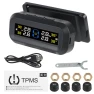 Digital LCD Display Tire Pressure Monitoring System with Solar Power — TPMS, LEEPEE